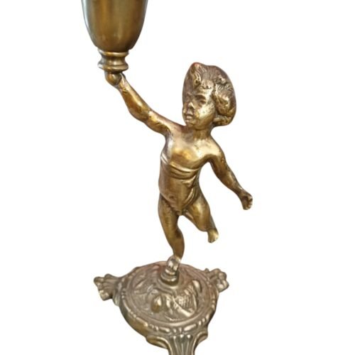 Mosazný svícen andělíček