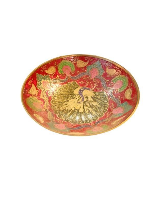 Mosazný talířek zdobený