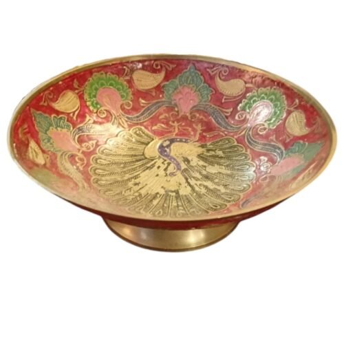 Mosazný talířek zdobený