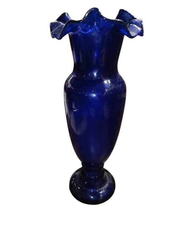 Váza modré sklo