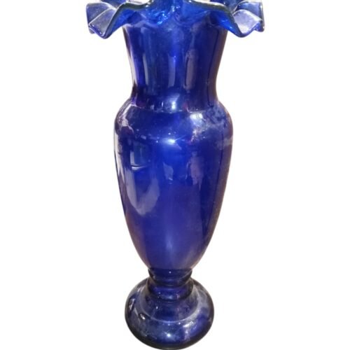 Váza modré sklo
