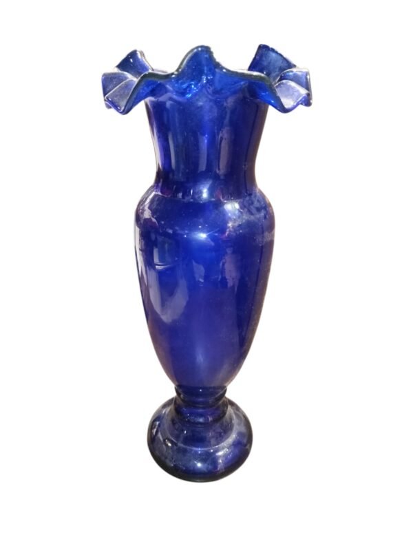 Váza modré sklo