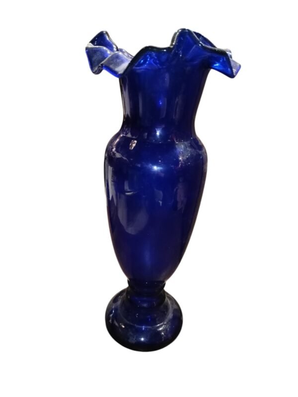 Váza modré sklo