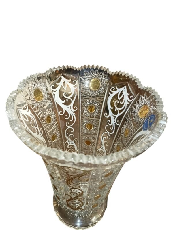 Váza broušené sklo