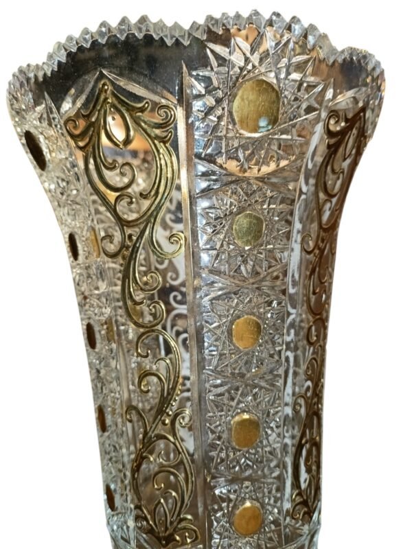 Váza broušené sklo