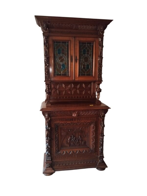 Tmavá rustikální komoda