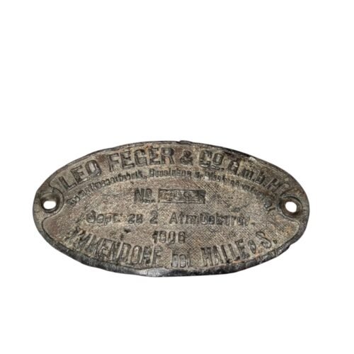 Starý výrobní štítek